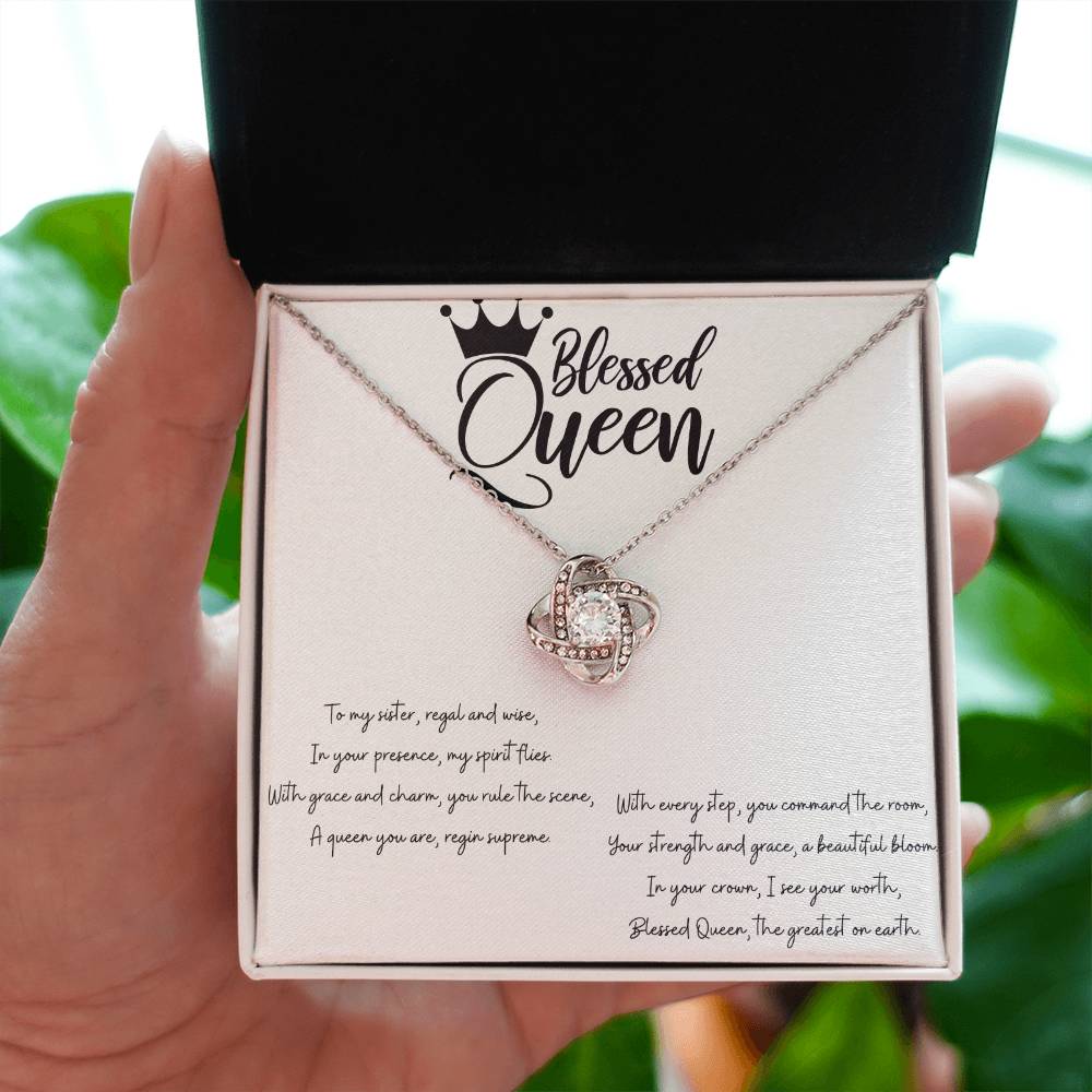 Queen's Majesty Heart Necklace - 14K White Gold or Gold