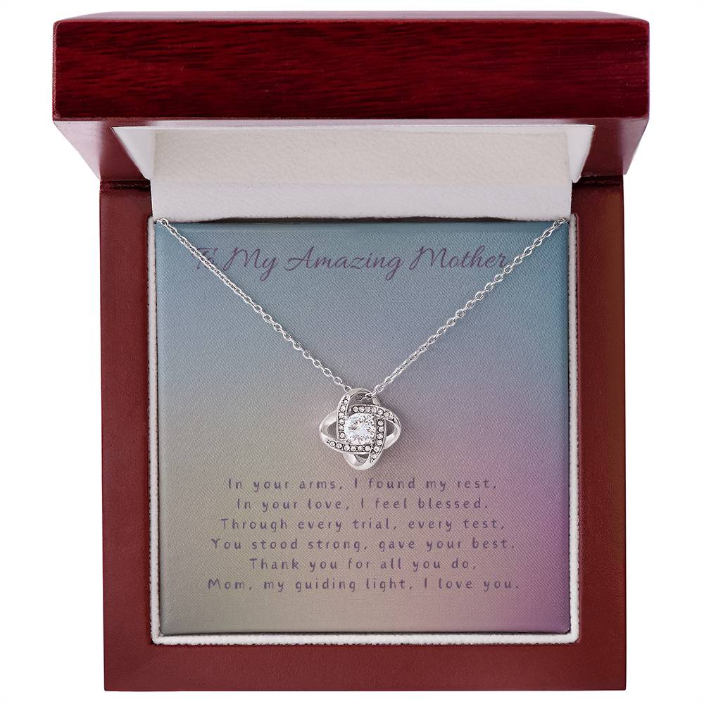 Forever Grateful Necklace -14k Gold or White Gold  CZ Stones