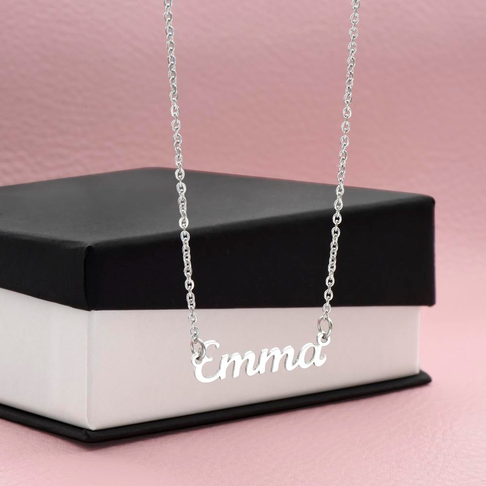 Personalized Radiant Flame Necklace - Stainless Steel or 18K Gold Finish