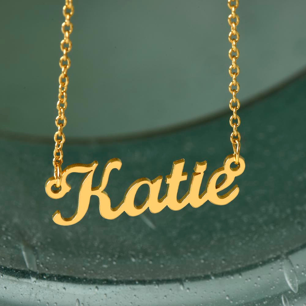 Personalized Radiant Flame Necklace - Stainless Steel or 18K Gold Finish