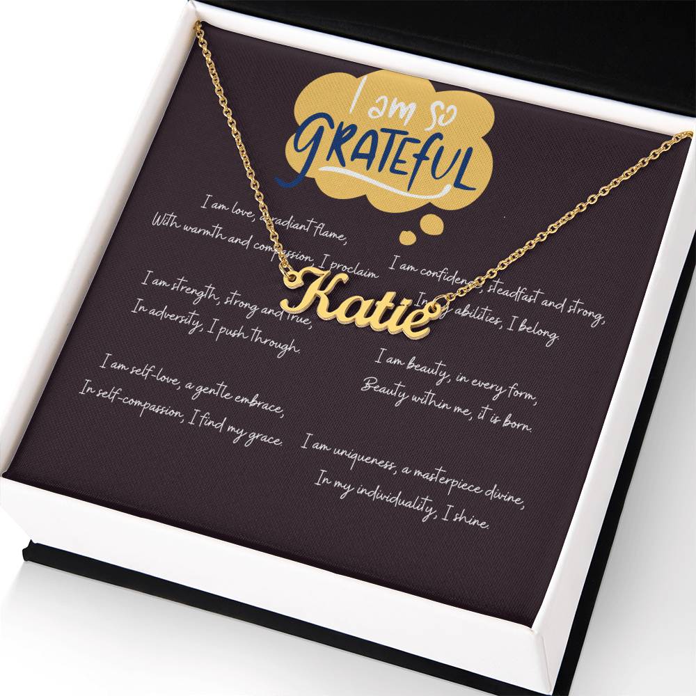 Personalized Radiant Flame Necklace - Stainless Steel or 18K Gold Finish