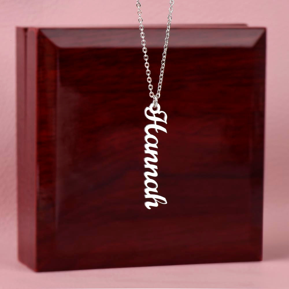 Personalized Radiant Name Flame Necklace -For a Melanin Queen- Stainless Steel or 18K Gold Finish