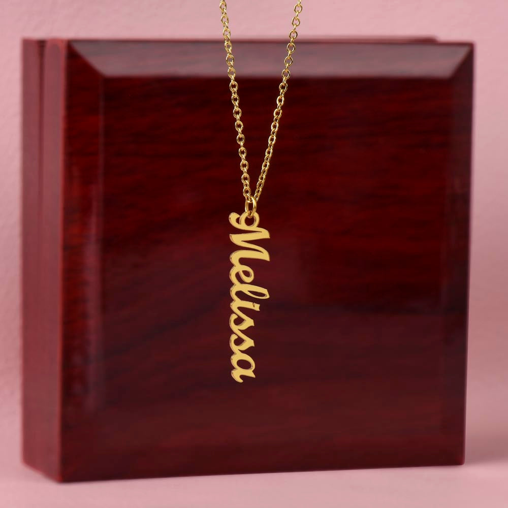 Personalized Radiant Name Flame Necklace -For a Melanin Queen- Stainless Steel or 18K Gold Finish